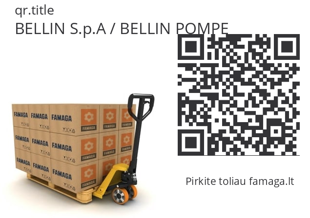   BELLIN S.p.A / BELLIN POMPE 33230490
