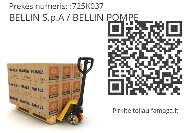   BELLIN S.p.A / BELLIN POMPE 725K037