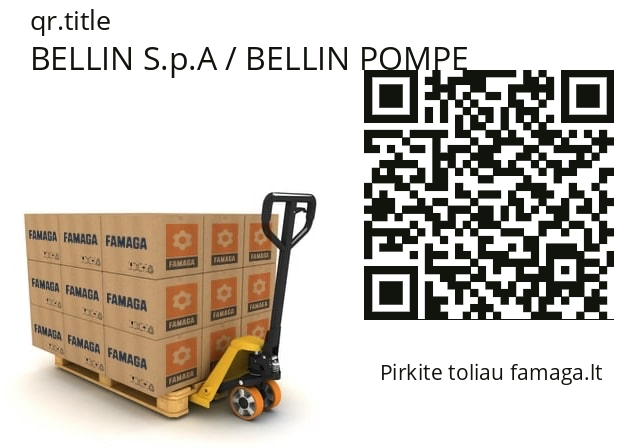   BELLIN S.p.A / BELLIN POMPE 33030314