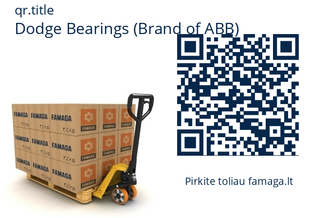   Dodge Bearings (Brand of ABB) F4B-SCM-215