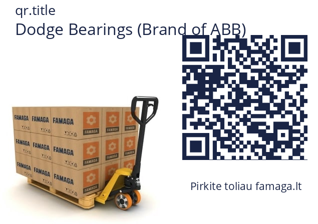   Dodge Bearings (Brand of ABB) 132421