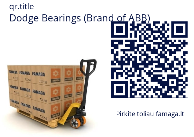   Dodge Bearings (Brand of ABB) 011112