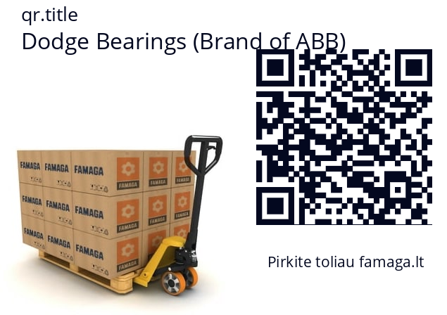   Dodge Bearings (Brand of ABB) F4B-SCM-75