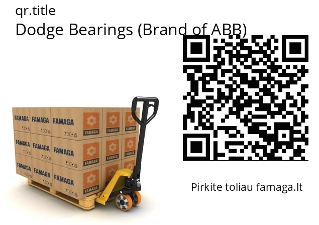   Dodge Bearings (Brand of ABB) P2B−DLMAH−103