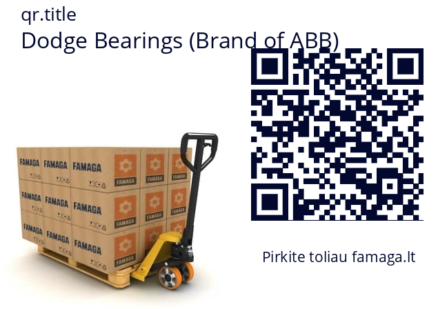   Dodge Bearings (Brand of ABB) 129651