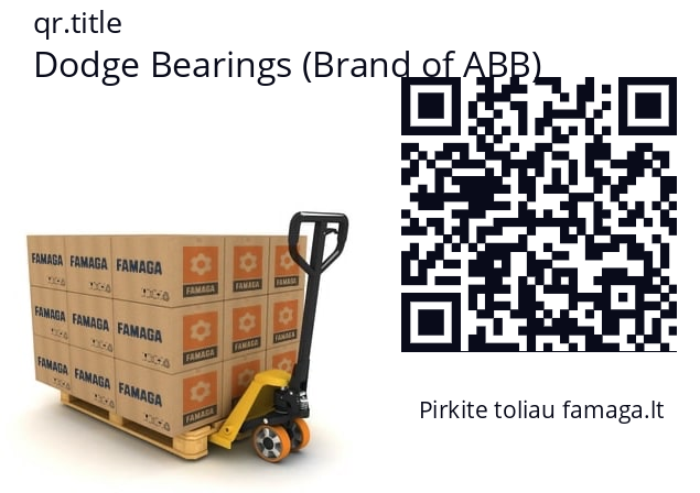   Dodge Bearings (Brand of ABB) P4B-S2-307RE