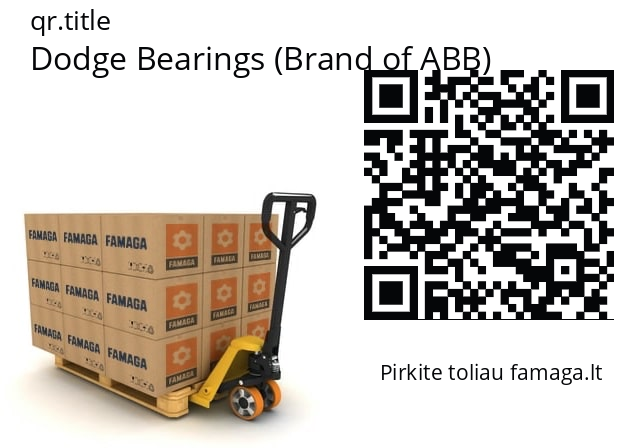  Dodge Bearings (Brand of ABB) 907006