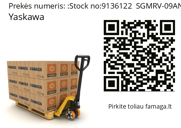   Yaskawa Stock no:9136122  SGMRV-09ANA-YR1*